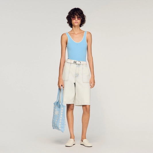 Katia Knit bodysuit Sky blue