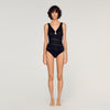 Lily Jewellery Detail Knit Leotard Black