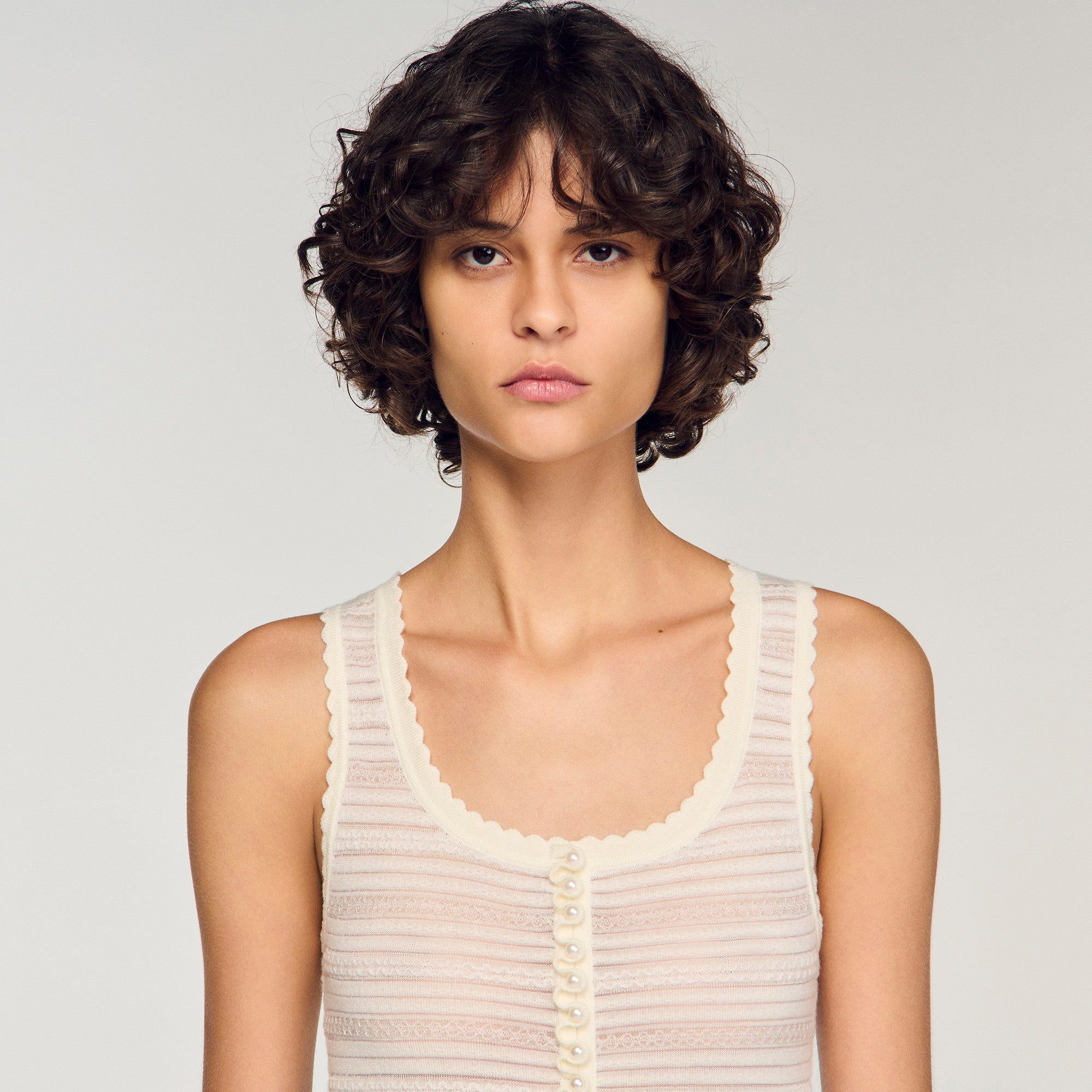 Knit Bodysuit Ecru