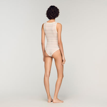Knit Bodysuit Ecru