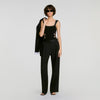 Dalyna Studded knit bodysuit Black