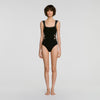Dalyna Studded knit bodysuit Black