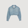 Blue Jean Beaded And Rhinestone Denim Jacket