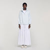 Jayn Embroidered Collar Oversized Jacket Sky Blue