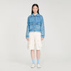 Ember Rib-Trimmed Denim Jacket Blue Jean