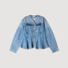 Riley Beaded Denim Jacket Blue Jean