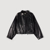 Madison Lamb Leather Jacket Black