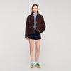 Deniz Suede Jacket BLACK BROWN