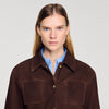Deniz Suede Jacket BLACK BROWN
