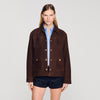 Deniz Suede Jacket BLACK BROWN