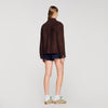 Deniz Suede Jacket BLACK BROWN