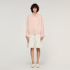 Guimauve Wide Cotton Linen Zip Jacket Pink