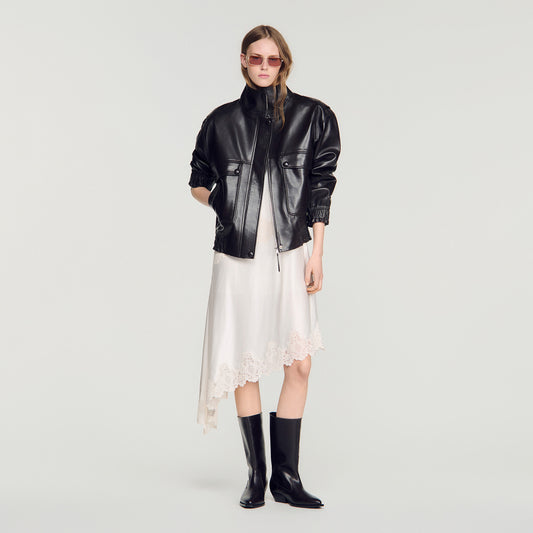 Mickael  Structured Jacket Black Brown