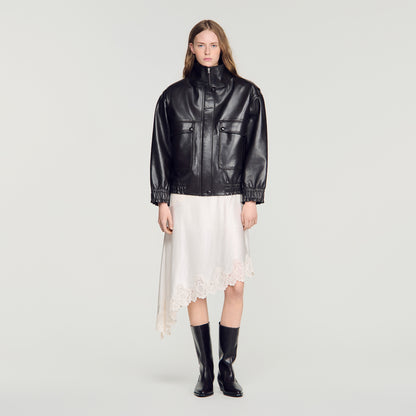 Mickael  Structured Jacket Black Brown