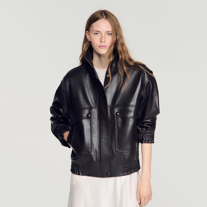 Mickael  Structured Jacket Black Brown