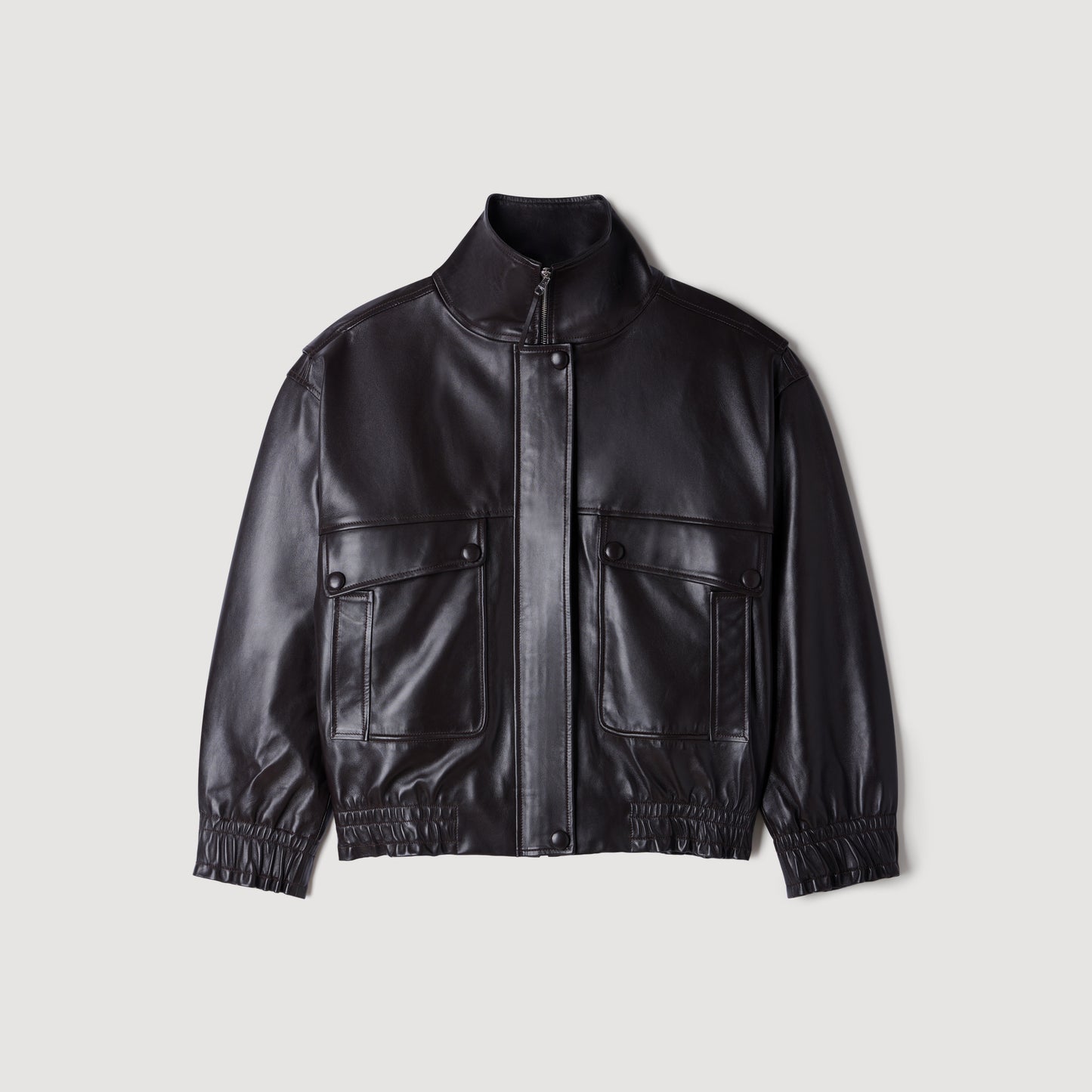 Mickael  Structured Jacket Black Brown