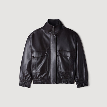 Mickael  Structured Jacket Black Brown