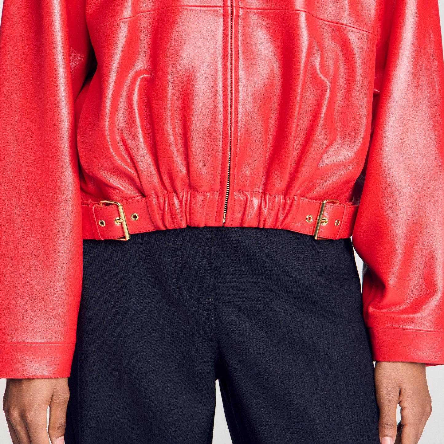 Clemy Leather jacket Red