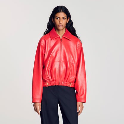 Clemy Leather jacket Red