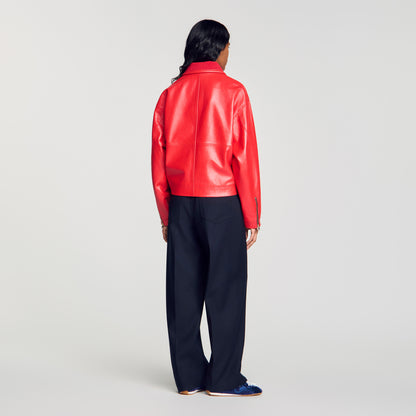 Clemy Leather jacket Red