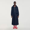 Indigo Pleated jacket Navy Blue