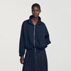 Indigo Pleated jacket Navy Blue