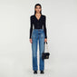 Gabrielle Fine Ribbed Knit Cardigan Black