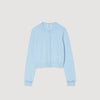 Emile Ruffled Cardigan Sky Blue