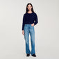 Dario Short Knit Jacket Navy Blue