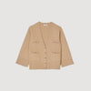 Long Wool Cardigan Camel