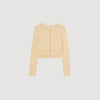 Saphir Ruffled Cardigan Ecru
