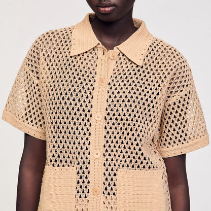 Elio Strass Cardigan Sand