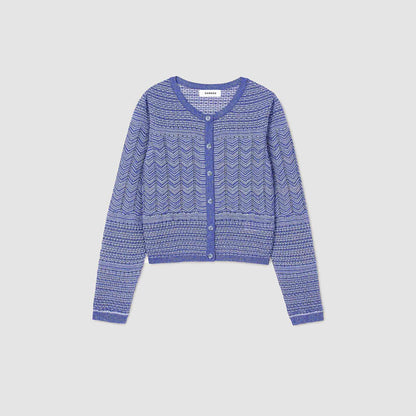 Ludo Glitter Knit Cardigan Royal Blue
