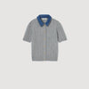 Mado Cardigan With Denim Collar Grey