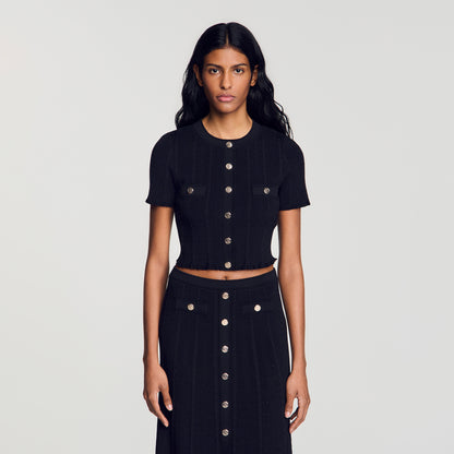 Nice  Knit Cardigan Black