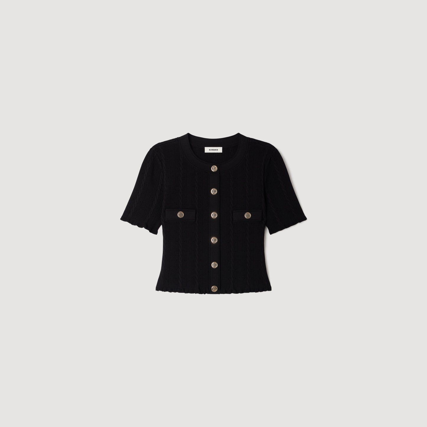 Nice  Knit Cardigan Black