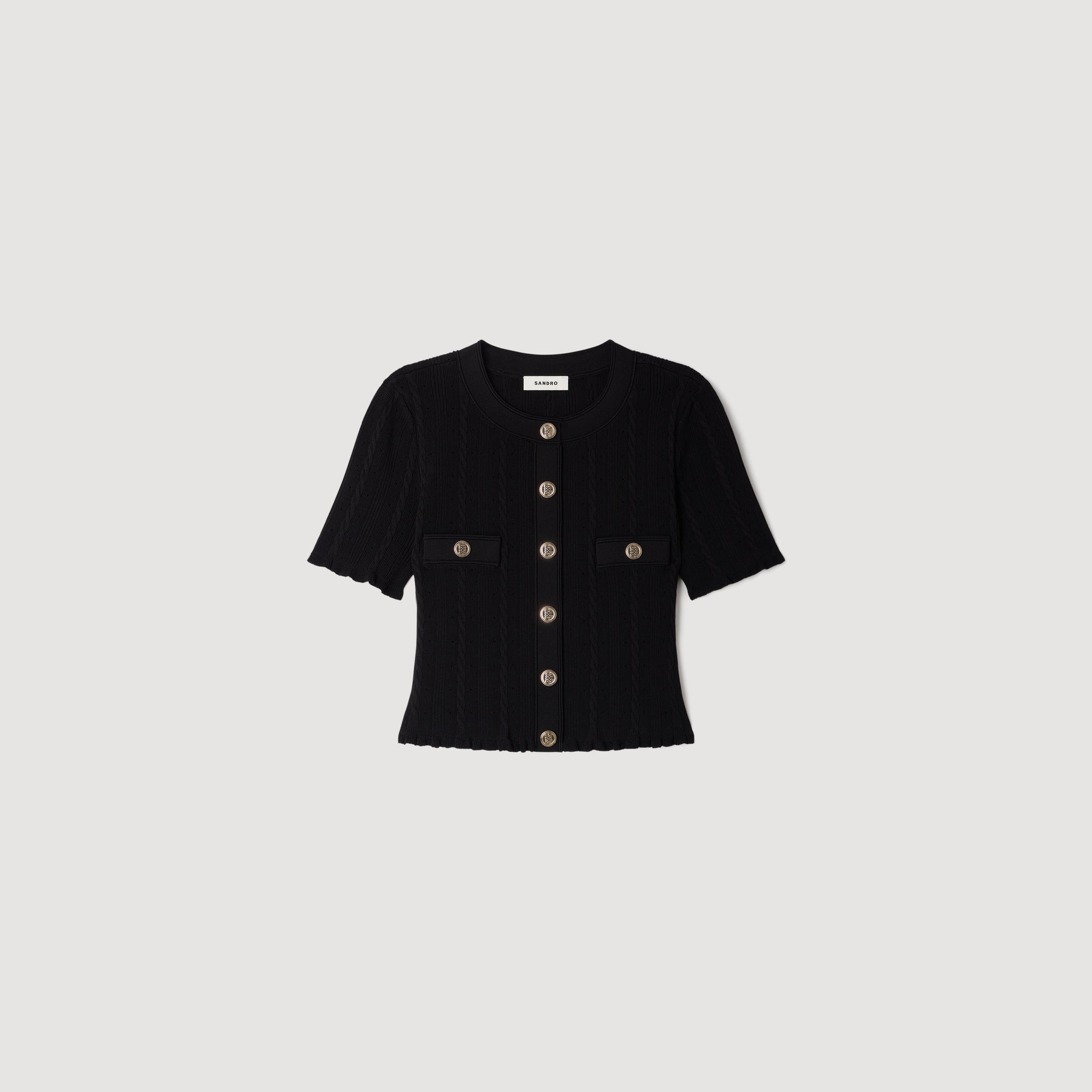 Nice  Knit Cardigan Black