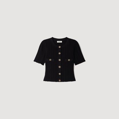 Nice  Knit Cardigan Black