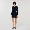 Axel Cropped Cardigan Black