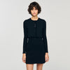Axel Cropped Cardigan Black
