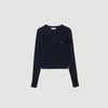 Magdaleina Fine Knit Cardigan Navy Blue