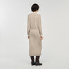 Eleome Cardigan With Contrast Collar Taupe