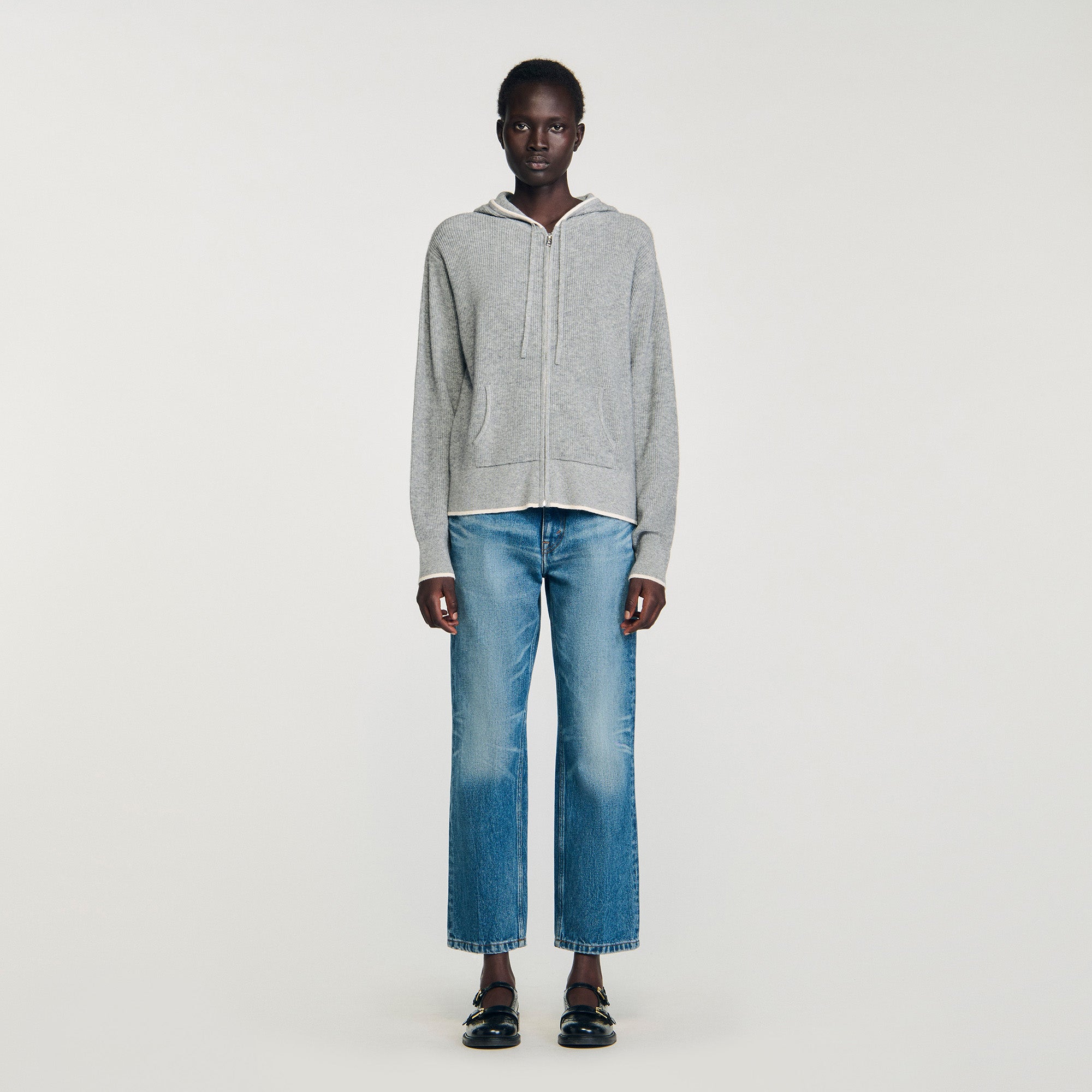 Ysilde Hooded Cardigan Grey