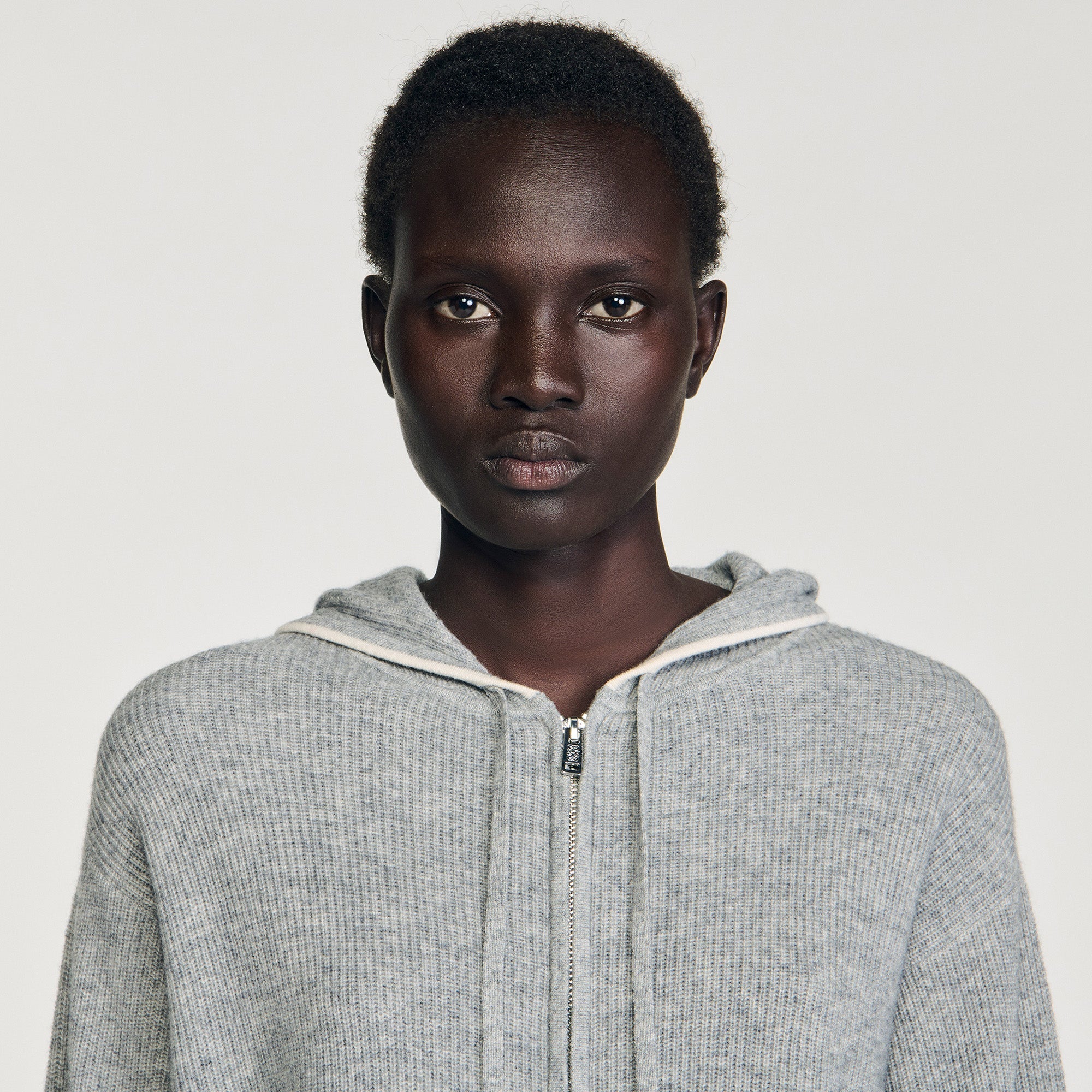 Ysilde Hooded Cardigan Grey