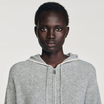 Ysilde Hooded Cardigan Grey