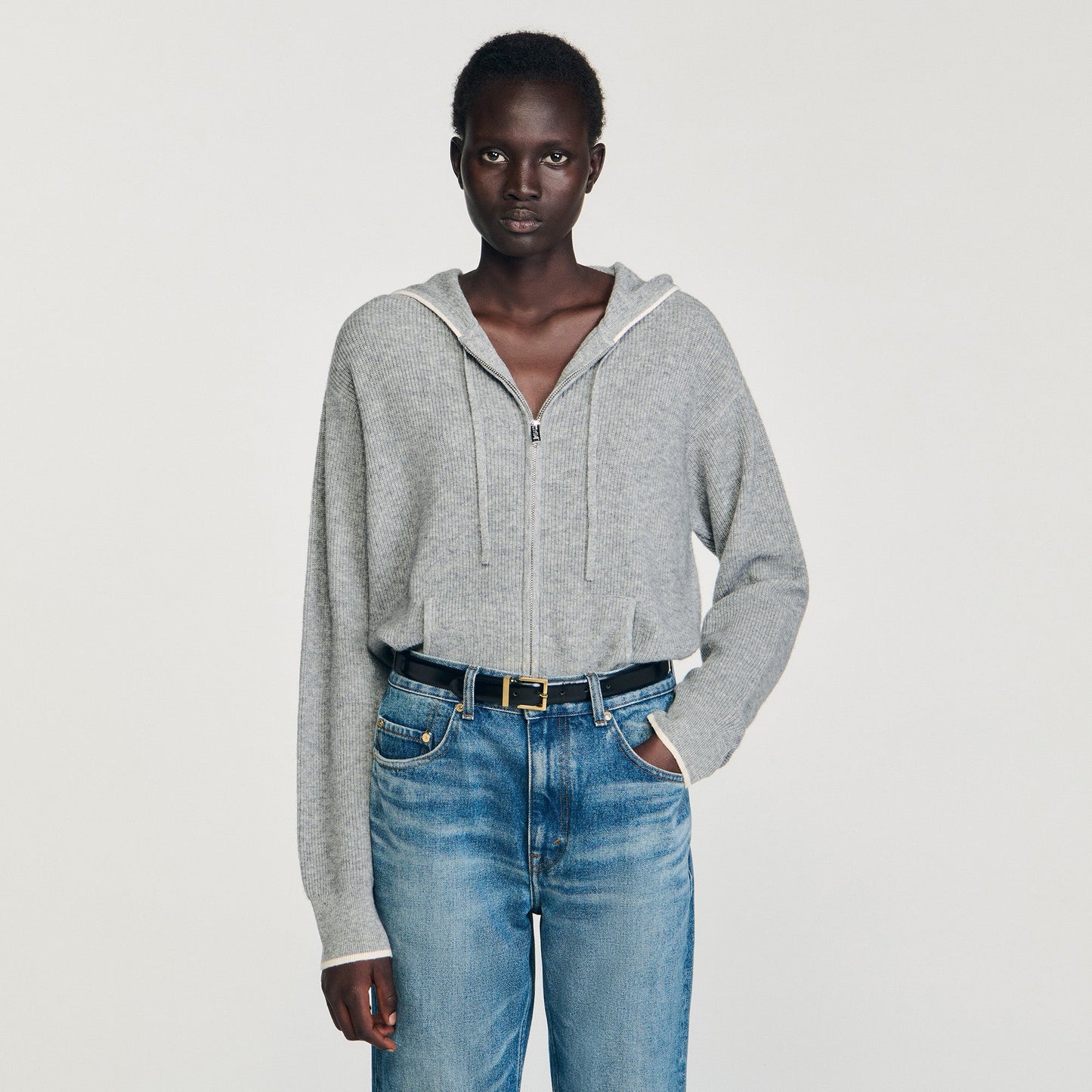 Ysilde Hooded Cardigan Grey