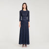 Lisane Strass Knit Cropped Cardigan Navy Blue