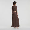 Lisane Cropped rhinestone cardigan Brown