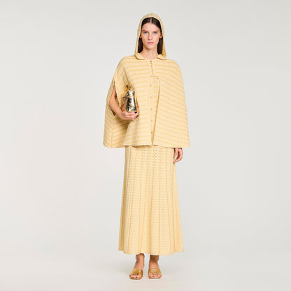 Dianora Strass Knit Cape Gold