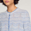Davine Decorative Knit Cardigan Sky Blue